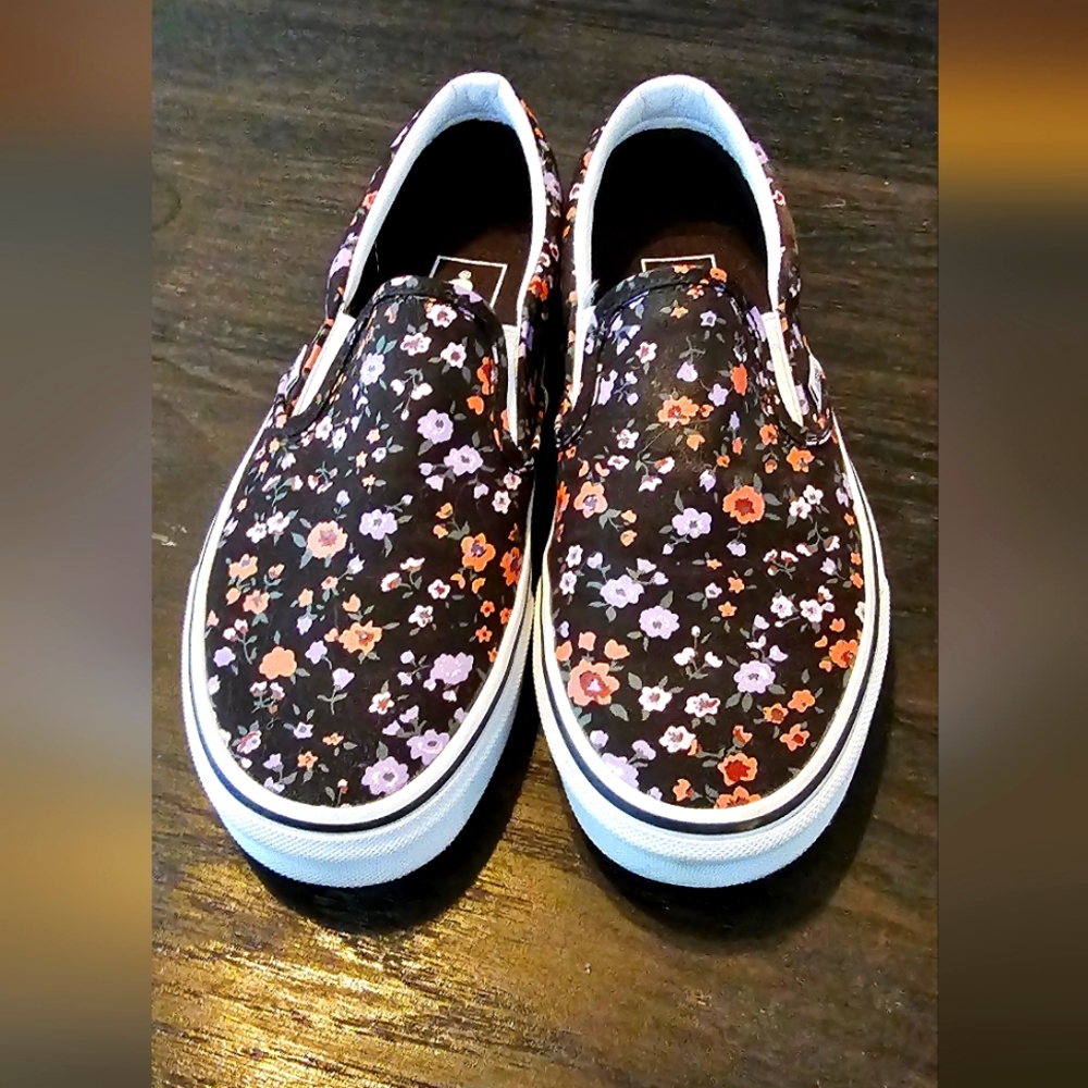 Vans Floral Slip Ons
